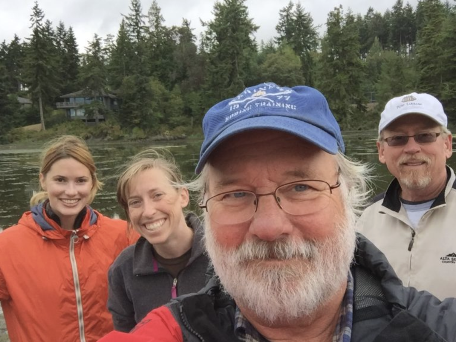 ACodetoCrabBy_KalaLagoon A selfie of the inaugural team at Kala Lagoon near Port Townsend